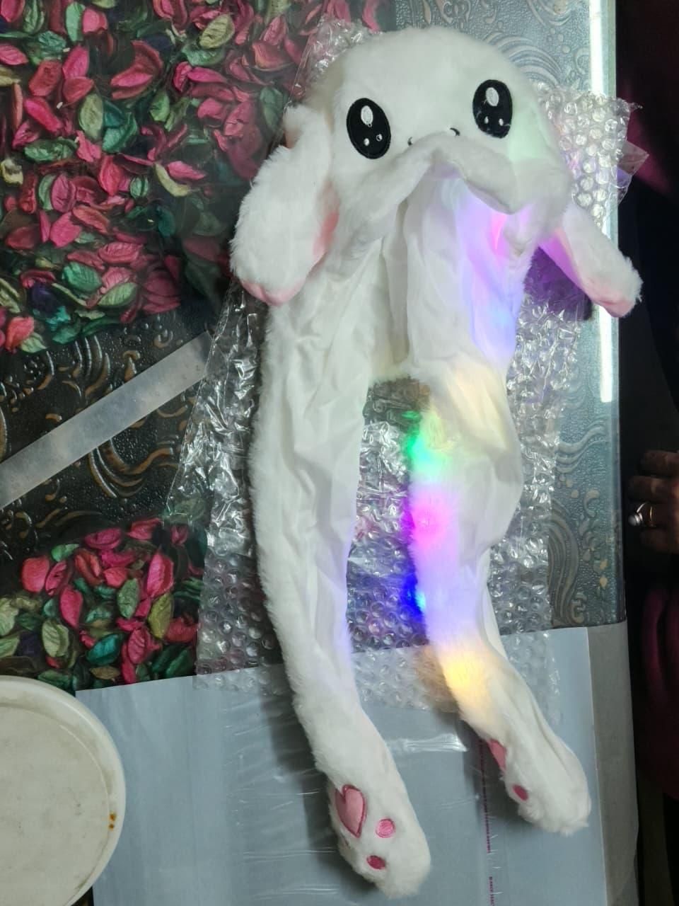 Cute Rabbit Plush Bunny Cap - The Ears Pop Hat Funny Bunny